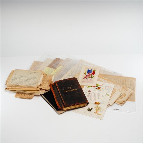 A Collection of 20th Century Letters, Postcards, and a Personal Diary