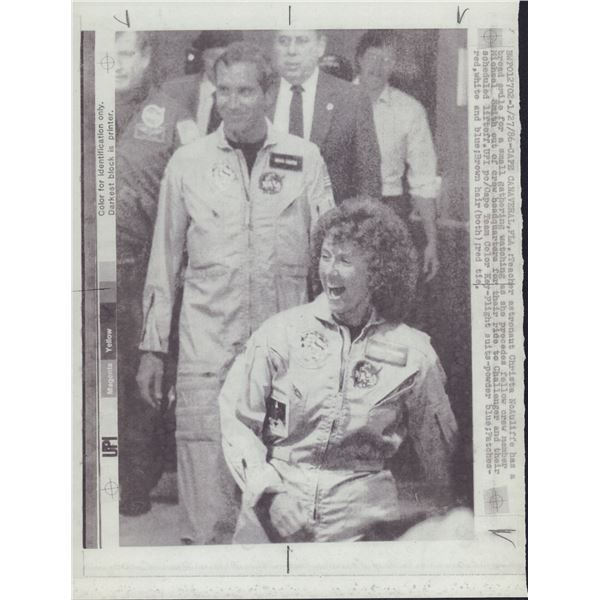 Christa McAuliffe and Space Shuttle Challenger Disaster Press Negatives and Memorabilia