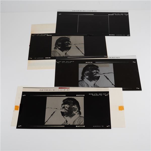 A Set of Jerry Garcia Color Separation Printing Negatives