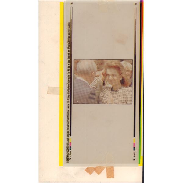 Jacqueline Kennedy Onassis and Mikhail Gorbachev Wire Photo and Negatives