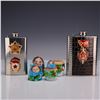 Image 1 : 3pc Russian Souvenir Grouping Including Nesting Dolls and Flasks