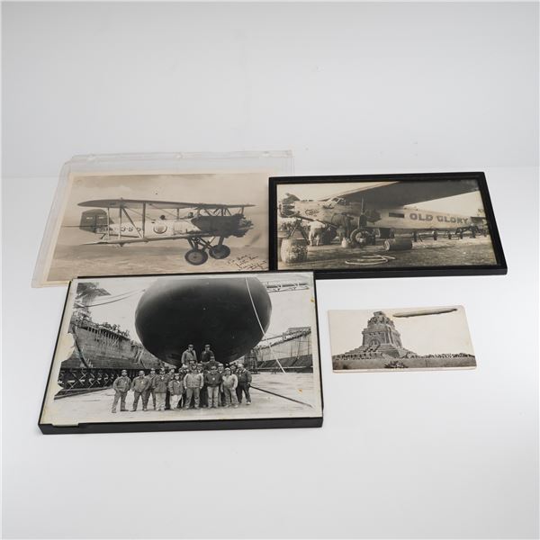 4pc 20th Century Aviation Themed Photographs and Postcard