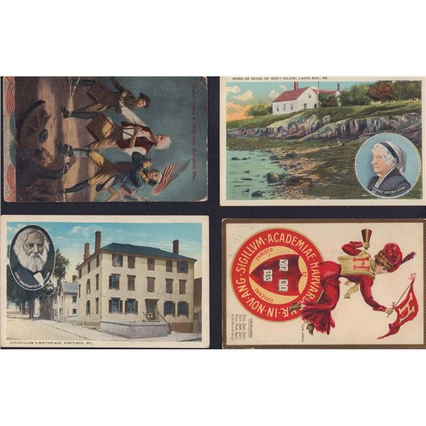 4pc Collection of Vintage American Postcards