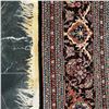 Image 4 : Large Fringed Persian Tabriz Mahi Hand Knotted Wool Rug