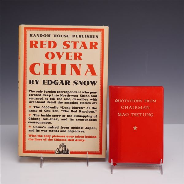 Two Books. Snow, Edgar. Red Star Over China. Random House, ca. 1938. (DJ); Mao Tsetung. Quotations.