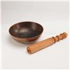 Image 1 : Tibetan Singing Bowl with Turned Wooden Mallet Set
