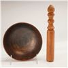 Image 3 : Tibetan Singing Bowl with Turned Wooden Mallet Set