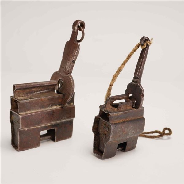 2pc Tibetan Metal Trick Locks