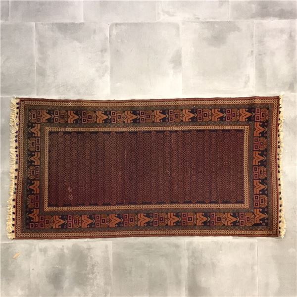 Afghan Geometric Gul Design Wool Rug