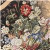 Image 2 : Large Jacquard Woven Floral Tapestry Wall Hanging with Metal Rod
