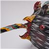 Image 2 : Mexican Polychrome Coconut Shell Zoomorphic Folk Art Mask Hat