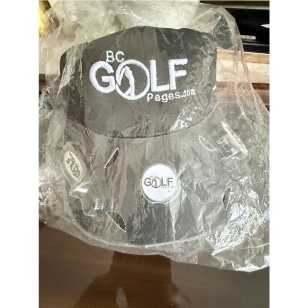 GROUP OF FJ WEATHERSOF GOLF GLOVES AND BC GOLF HAT
