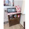 Image 1 : WOODEN CABINET AND SHELVING UNIT