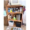 Image 2 : WOODEN CABINET AND SHELVING UNIT