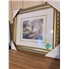 Image 2 : JAPANESE KIMONO DOLL IN DISPLAY CASE AND FRAMED PRINT