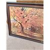Image 3 : FRAMED LANDSCAPE ART PRINT "GOLDEN OAKS" BY RICO TAMASO