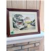 Image 1 : GROUP OF 3 FRAMED ART PRINTS (JAPANESE-STYLE SCENES & CAT)