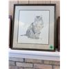 Image 2 : GROUP OF 3 FRAMED ART PRINTS (JAPANESE-STYLE SCENES & CAT)