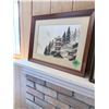 Image 3 : GROUP OF 3 FRAMED ART PRINTS (JAPANESE-STYLE SCENES & CAT)