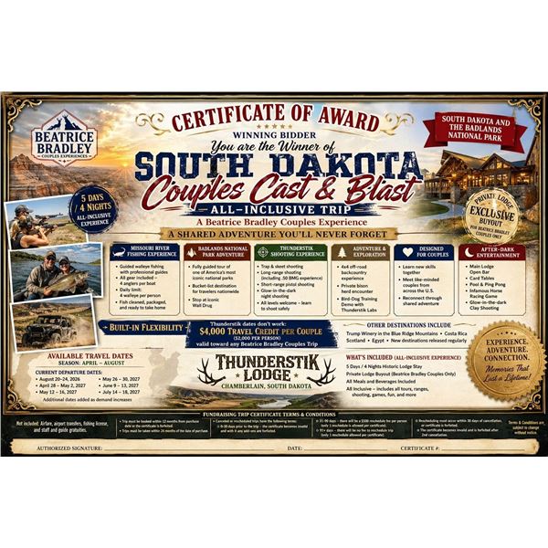 SD Couples Cast & Blast - All Inclusive Trip for One Couple