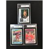 Image 1 : LOT OF 3 GRADED HOCKEY TRADING CARDS - INCLUDING WAYNE GRETZKY