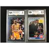 Image 1 : LOT OF 2 TGA GRADED TRADING CARDS - RODMAN AND SHAQ