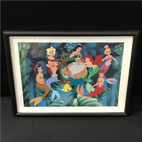 LTD. EDITION DISNEY 11 X 14 COMMEMERATIVE PRINT IN FRAME THE LITTLE MERMAID