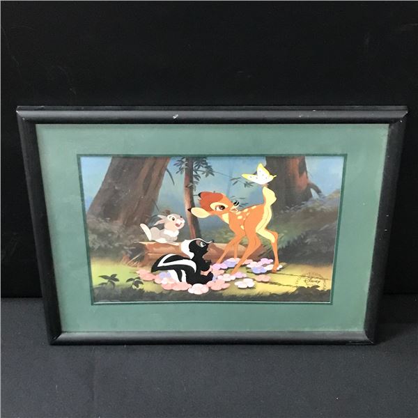 LTD. EDITION DISNEY 11 X 14 COMMEMERATIVE PRINT IN FRAME BAMBI