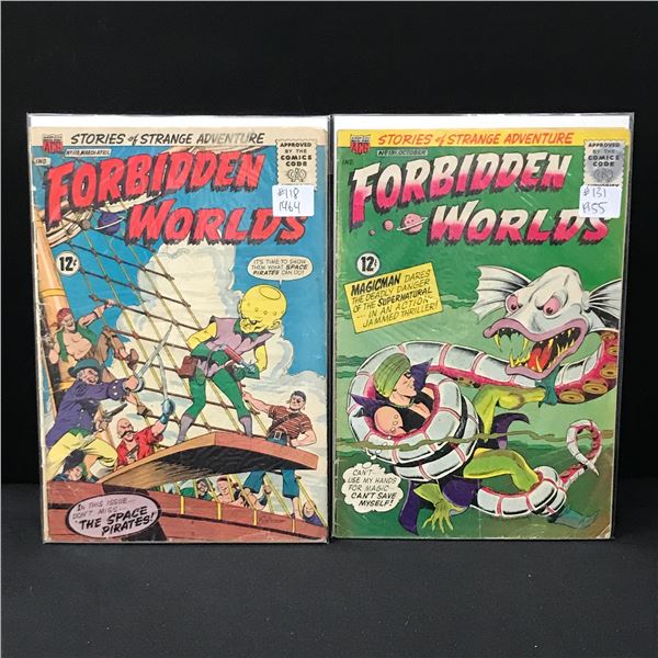 LOT OF 2 FORBIDDEN WORLDS COMICS #118 & #131 - ACG