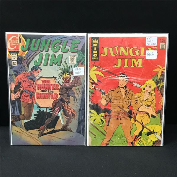 LOT OF 2 JUNGLE JIM COMICS INCLUDING #5 1ST KING - KING / CHARLTON COMICS