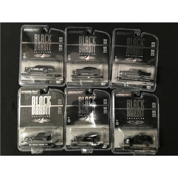 LOT OF 6 BLACK BANDIT CARS IN ORIGINAL PACKAGING