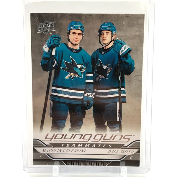 2024-25 UPPER DECK SERIES TWO HOCKEY YOUNG GUNS TEAM MATES - CELEBRINI & SMITH TRADING CARD