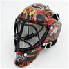 Image 2 : JAKOB MARKSTROM SIGNED CALGARY FLAMES GOALIE MASK (FROZEN POND COA)