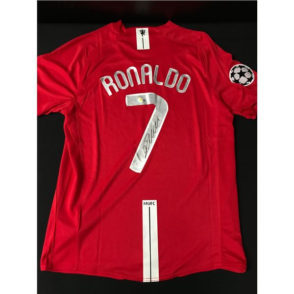 CHRISTIANO RONALDO SIGNED MANCHESTER UNITED JERSEY - BECKETT COA