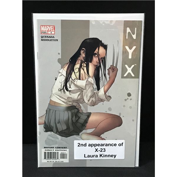 NYX #4 2ND APP X-23 - MARVEL COMICS
