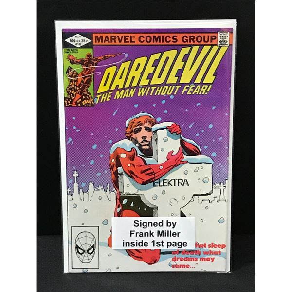 DAREDEVIL #182 SIGNED BY FRANK MILLER - MARVEL COMICS