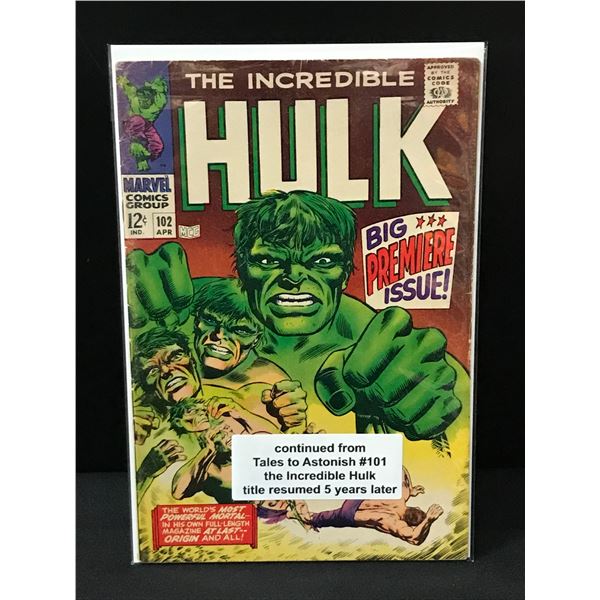 THE INCREDIBLE HULK #102 - MARVEL COMICS