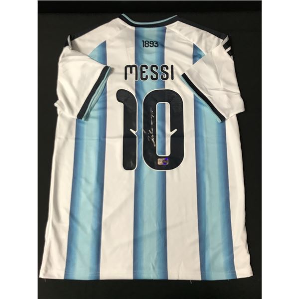LIONEL MESSI SIGNED ARGENTINA SOCCER JERSEY - ELITE SPORTS COA