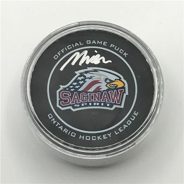MICHAEL MISA SIGNED PUCK - UPPER DECK COA