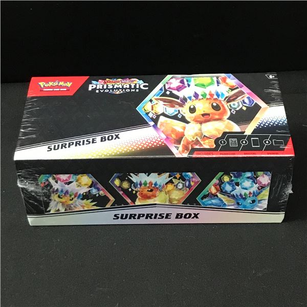 POKEMON TCG SCARLET & VIOLET PRISMATIC EVOLUTIONS SEALED SURPRISE TRADING CARD BOX