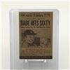 Image 2 : 1954 TOPPS SCOOPS #41 BABE RUTH SETS RECORD TRADING CARD