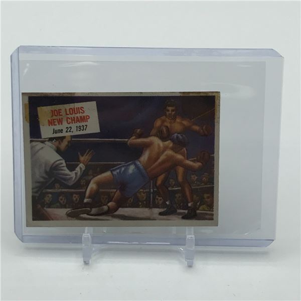 1954 TOPPS SCOOP #40 JOE LOUIS "NEW CHAMP" TRADING CARD