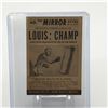 Image 2 : 1954 TOPPS SCOOP #40 JOE LOUIS "NEW CHAMP" TRADING CARD