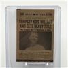 Image 2 : 1954 TOPPS SCOOPS #39 JACK DEMPSEY DEFEATING JESS WILLARD TRADING CARD