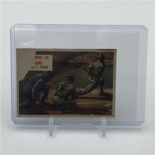 1954 TOPPS SCOOP #154 26 INNING TIE GAME TRADING CARD