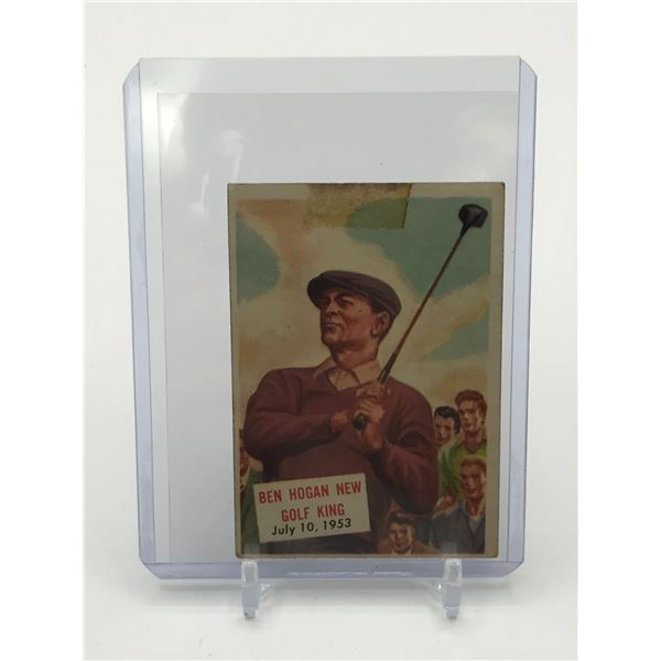 1954 TOPPS SCOOP #129 BEN HOGAN NEW GOLF KING TRADING CARD