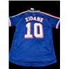 Image 1 : ZINEDINE ZIDANE SIGNED FRANCE SOCCER JERSEY (BECKETT COA)
