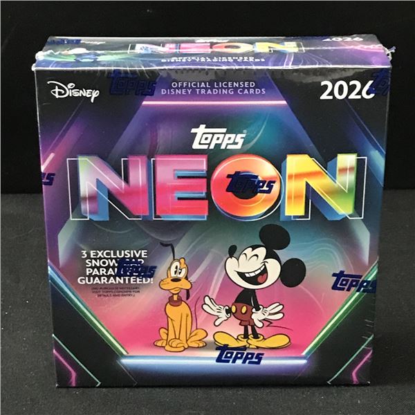 2026 TOPPS DISNEY NEON SEALED TRADING CARD BOX