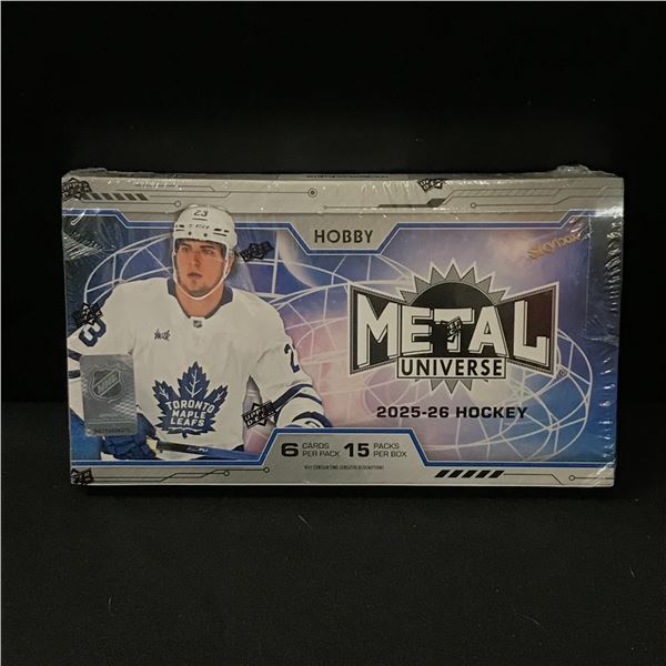 2025-26 LEAF METAL UNIVERSE SEALED TRADING CARD BOX