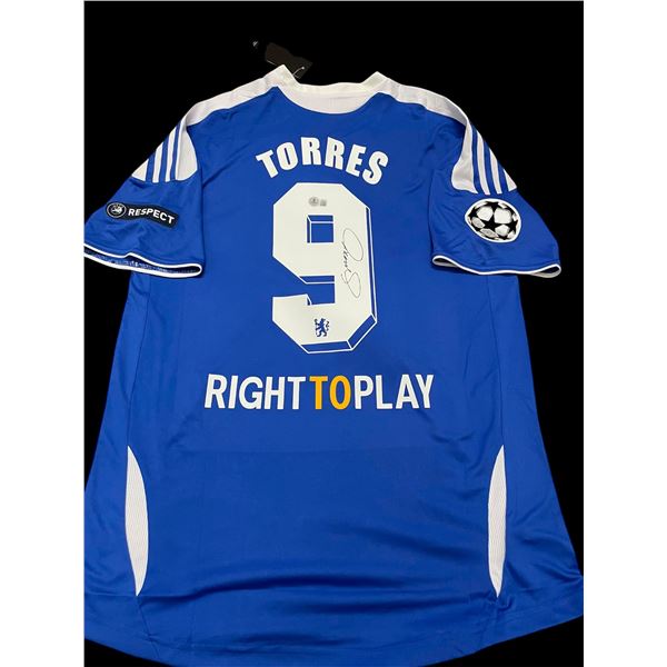 FERNANDO TORRES SIGNED CHELSEA SOCCER JERSEY (BECKETT COA)